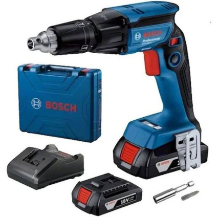 Шуруповерт для гипсокартона Bosch GTB 185-LI Professional 06019K7020 (с 2-мя АКБ, кейс)
