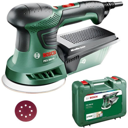 Эксцентриковая шлифмашина Bosch PEX 300 AE 06033A3000 (кейс)