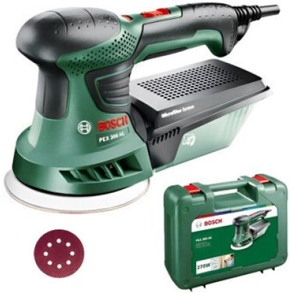 Эксцентриковая шлифмашина Bosch PEX 300 AE 06033A3000 (кейс)
