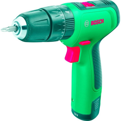 Ударная дрель-шуруповерт Bosch EasyImpact 1200 06039D3105 (с 2-мя АКБ, кейс, набор оснастки)