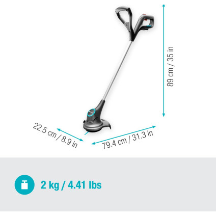 Триммер Gardena Smallcut 23/18V P4A Solo (без АКБ)