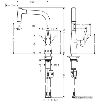 Смеситель Hansgrohe Metris 220 14834800