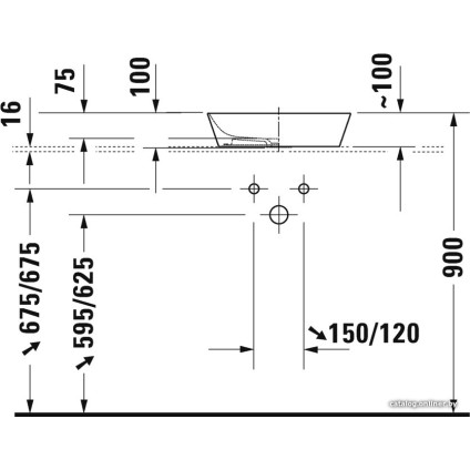 Умывальник Duravit Cape Cod 2340430000