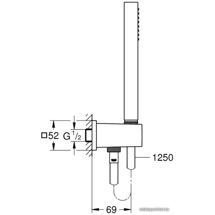 Душевой гарнитур  Grohe Euphoria Cube Stick 26405000