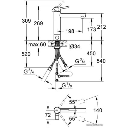 Смеситель Grohe Concetto [31209001]