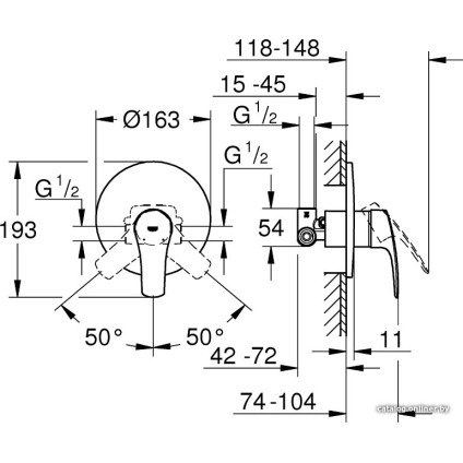Смеситель Grohe Eurosmart 33556003