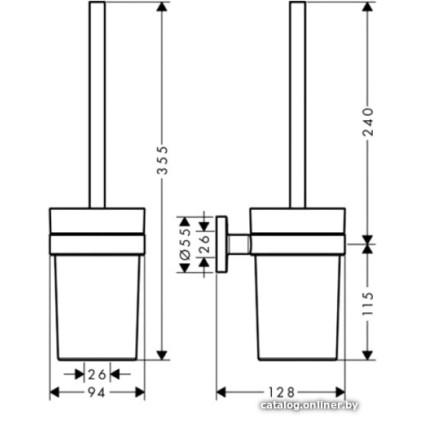 Набор для туалета Hansgrohe Logis Set Universal 41728000