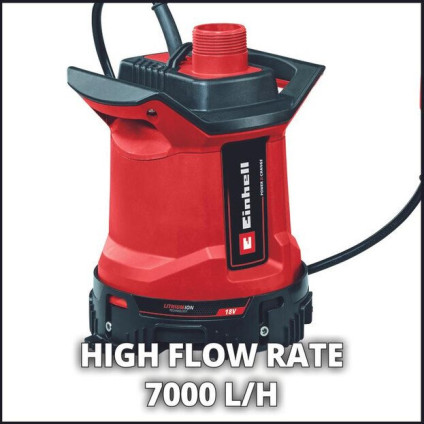 Дренажный насос Einhell GE-DP 18/25 LL Li - Solo 4181590 (без АКБ)