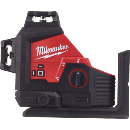 Лазерный нивелир Milwaukee M12 3PLKIT-401P 4933478960 (с 1-им АКБ, кейс)