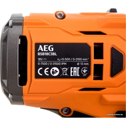 Ударная дрель-шуруповерт AEG Powertools BSB 18C3BL-502C 4935478939 (с 2-мя АКБ 5 Ач, кейс)