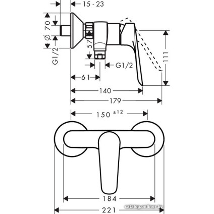 Смеситель Hansgrohe Logis E 71602000