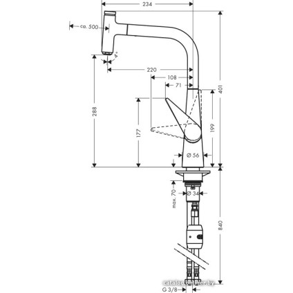 Смеситель Hansgrohe Talis Select S 72821800