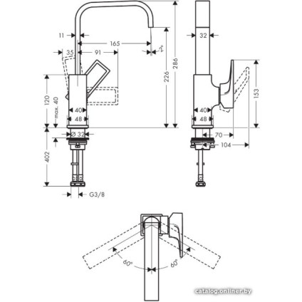 Смеситель Hansgrohe Metropol 74511000