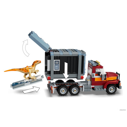 Конструктор LEGO Jurassic World 76948 Побег атроцираптора и тираннозавра