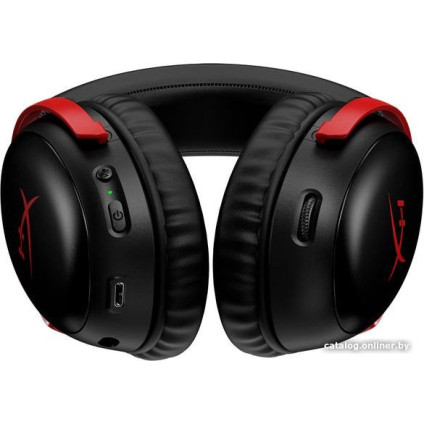 Наушники HyperX Cloud III Wireless (черный/красный)