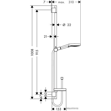 Душевой гарнитур  Hansgrohe Raindance Select [26631000]