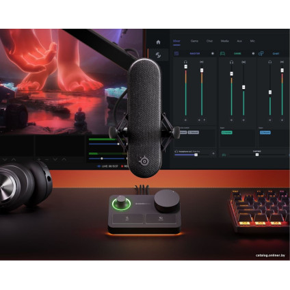 Проводной микрофон SteelSeries Alias Pro