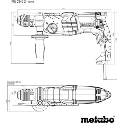 Перфоратор Metabo KHE 2845 Q 601740500