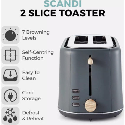 Тостер Tower Scandi T20027G