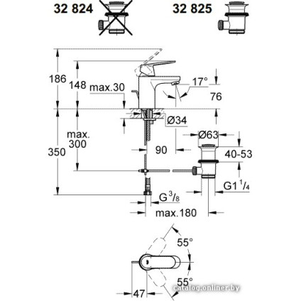 Смеситель Grohe Eurosmart Cosmopolitan 32824000