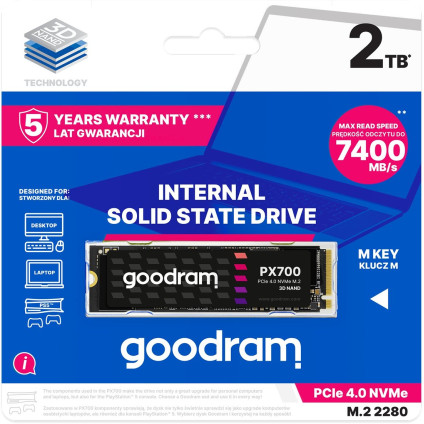 SSD GOODRAM PX700 2TB SSDPR-PX700-02T-80
