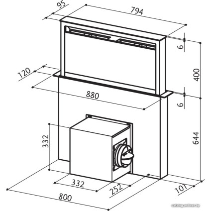 Кухонная вытяжка Faber Fabula Evo+WH A90 340.0492.567