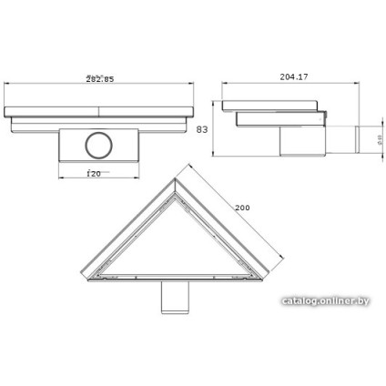 Трап/канал Mexen Flat 20 Chrome 1010320