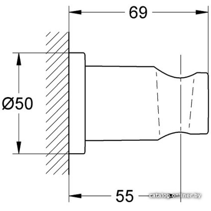 Держатель душевой лейки Grohe Rainshower 27074000 (хром)