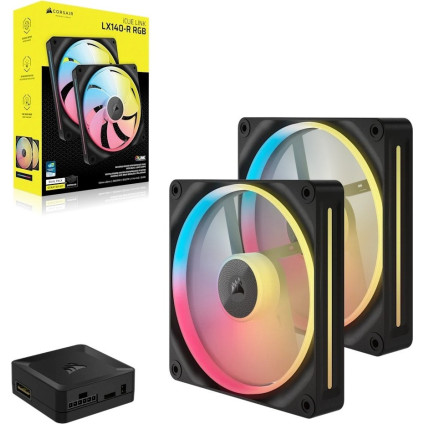 Вентилятор для корпуса Corsair iCUE LINK LX140R RGB Reverse Dual Pack CO-9051052-WW