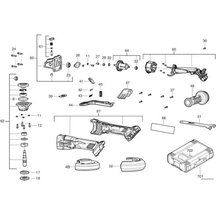 Угловая шлифмашина Milwaukee M18 Fuel FSAGV115XPDB-0X 4933478773 (без АКБ, кейс)