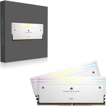 Оперативная память Corsair Dominator Titanium RGB 2x32ГБ DDR5 6600 МГц CMP64GX5M2X6600C32W