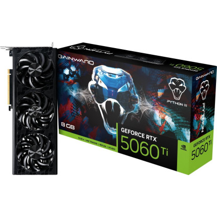 Видеокарта Gainward GeForce RTX 5060 Ti Python III 8GB NE7506T019P1-GB2062T