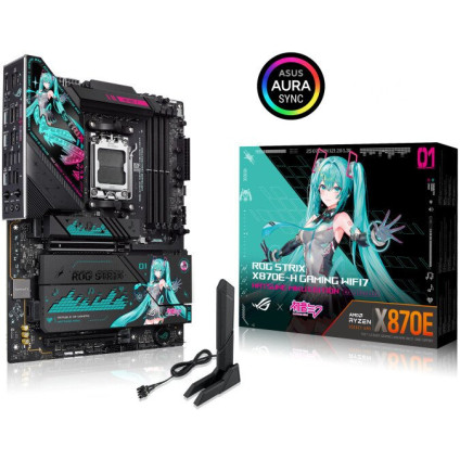 Материнская плата ASUS Rog Strix X870E-H Gaming WiFi7 Hatsune Miku Edition