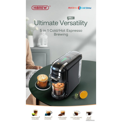 Капсульная кофеварка Hibrew H2B (черный)