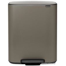 Мусорное ведро Brabantia Bo Pedal Bin 60 л (платиновый)