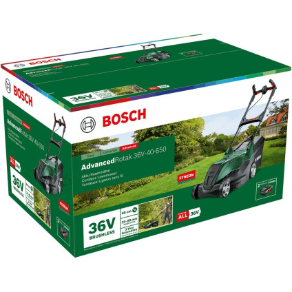 Газонокосилка Bosch AdvancedRotak 36V-40-650 06008B9F01 (с 2-мя АКБ)