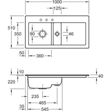 Кухонная мойка Villeroy & Boch Subway 60 677002I4