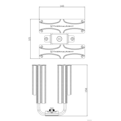 Кулер для процессора Thermalright Frost Commander 140 Black