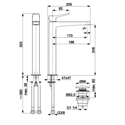 Смеситель KFA Malaga 452271244