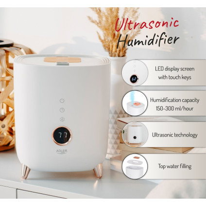 Увлажнитель воздуха Adler AD 7972 (белый)