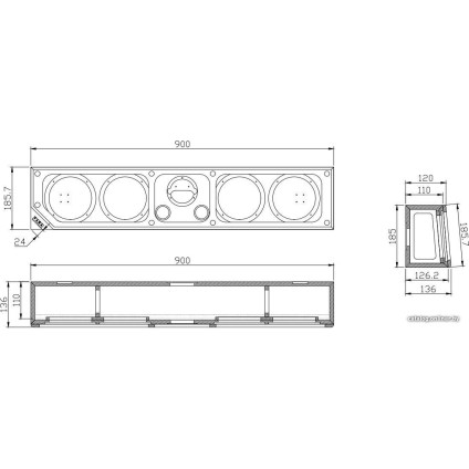 Настенная акустика Taga Harmony Platinum C-100 v.4 (черный)