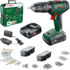 Ударная дрель-шуруповерт Bosch UniversalImpact 18V 06039D4103 (с 2-мя АКБ, набор оснастки, кейс)