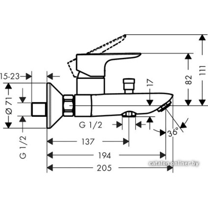 Смеситель Hansgrohe Talis E 71740000 (хром)