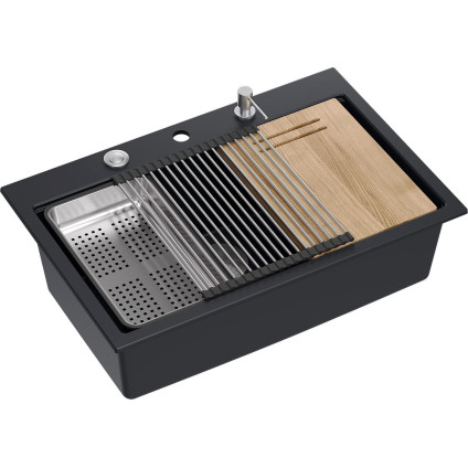 Кухонная мойка Quadron HQM7650U7BS