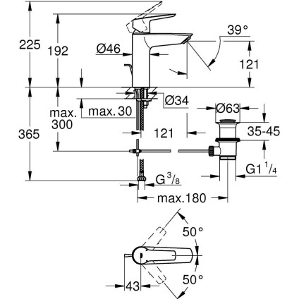 Смеситель Grohe Start M 234552432