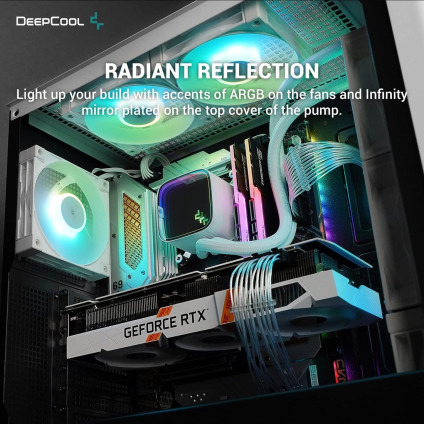 Система жидкостного охлаждения для процессора DeepCool LS520 SE WH R-LS520-WHAMMM-G-1