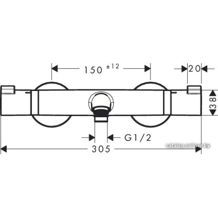 Смеситель Hansgrohe Ecostat 13114000 (хром)