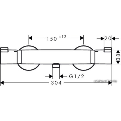 Смеситель Hansgrohe Ecostat 13116000