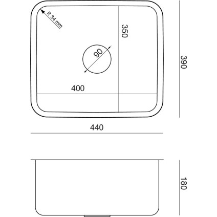 Кухонная мойка Quadron KS1U4035PVDG1G1
