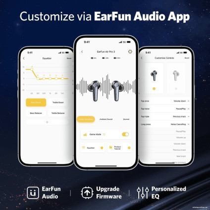 Наушники EarFun Air Pro 3 (черный)